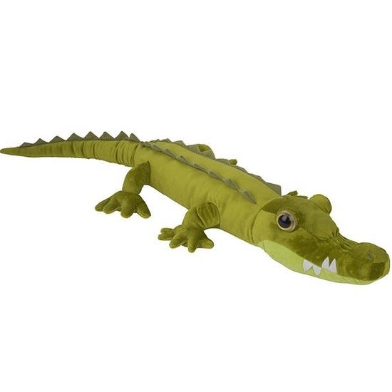 Groene krokodillen knuffels 110 cm knuffeldieren