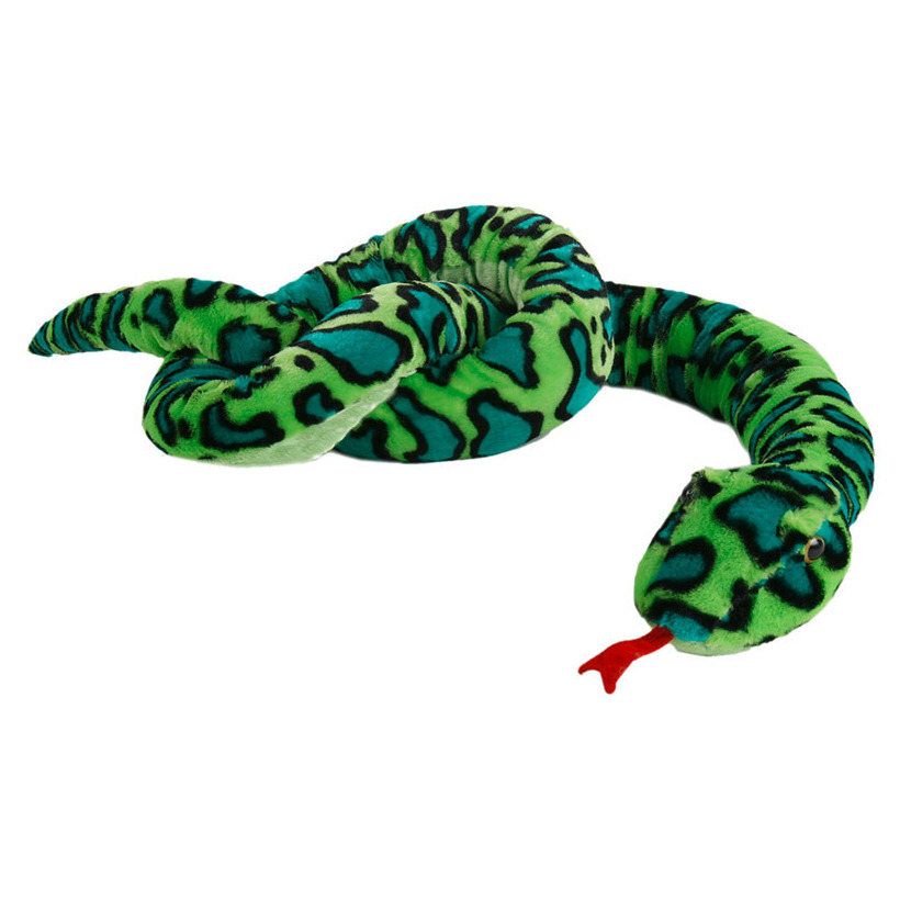 Afbeelding Groene slangen knuffels 254 cm knuffeldieren door Animals Giftshop