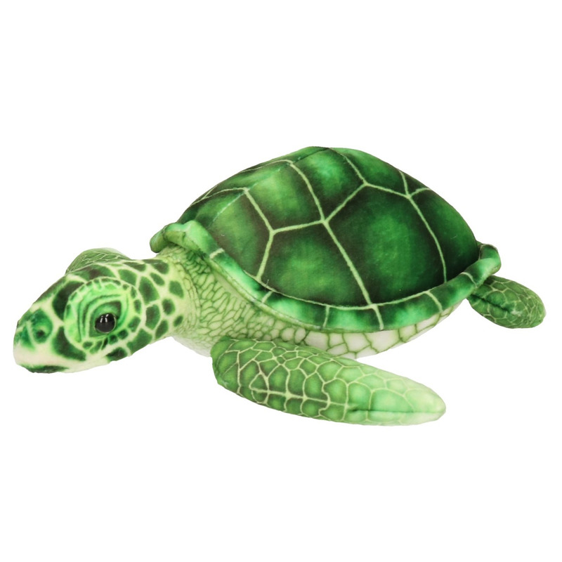 Groene zeeschildpad knuffels 25 cm knuffeldieren