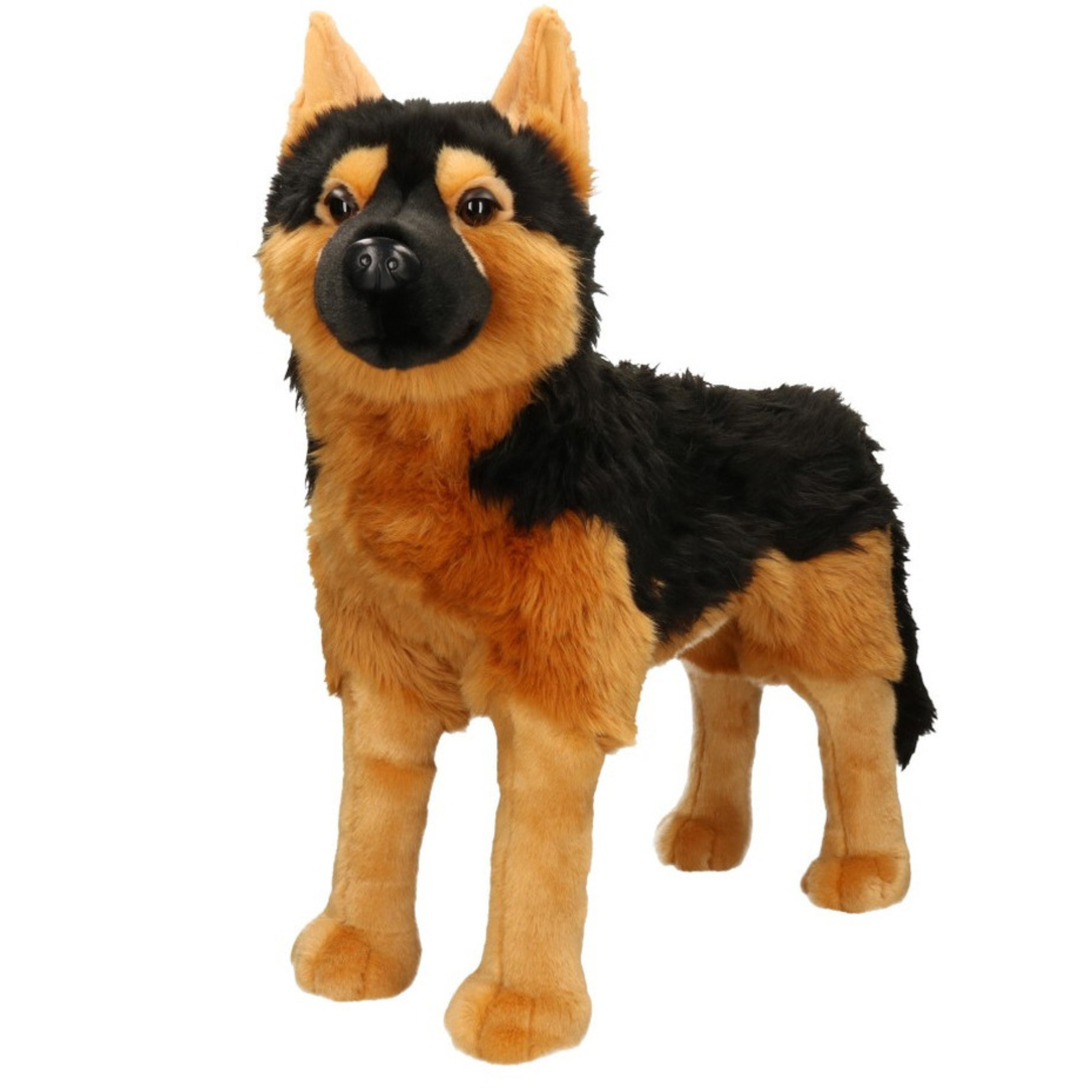 Afbeelding Grote bruin/zwarte honden knuffels 53 cm knuffeldieren door Animals Giftshop