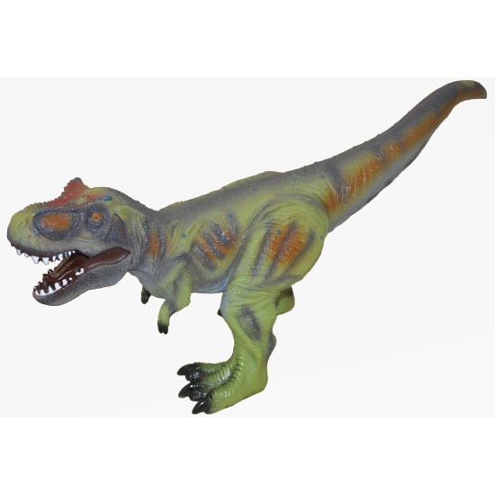 Grote groene plastic T-Rex dinosaurus 63 cm speelgoed