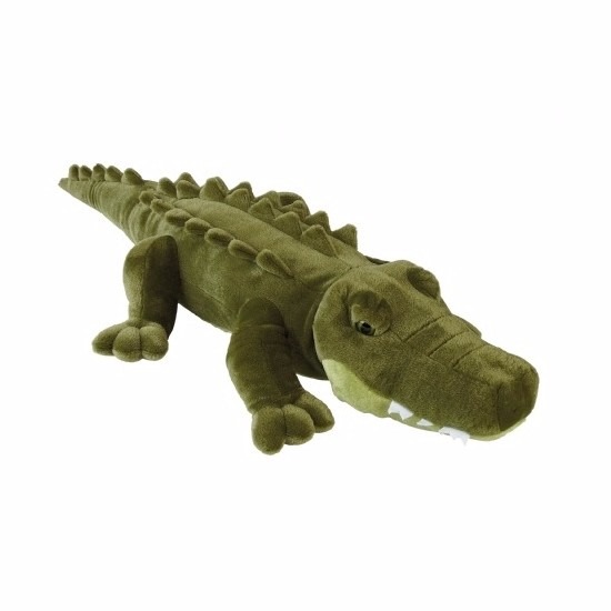 Afbeelding Grote pluche liggende alligator knuffeldier 80 cm door Animals Giftshop