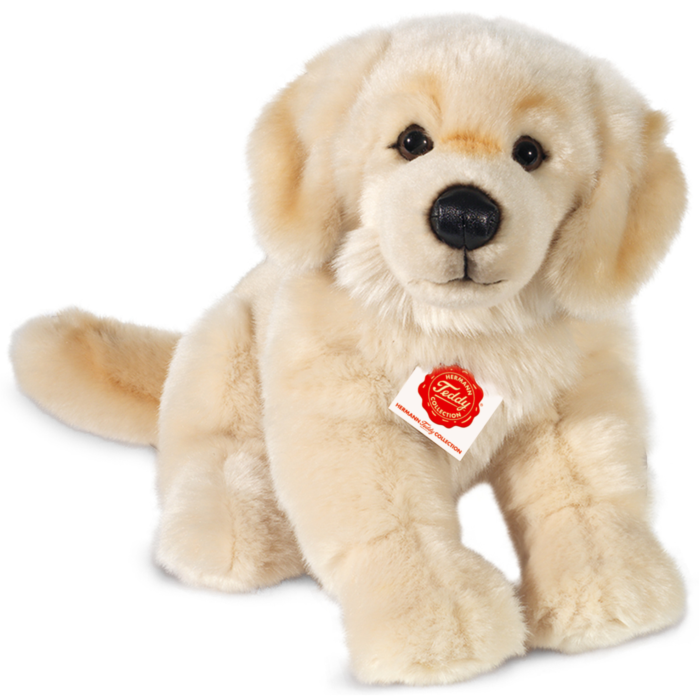 Hermann Teddy Knuffeldier hond Golden Retriever pluche premium knuffels blond 30 cm