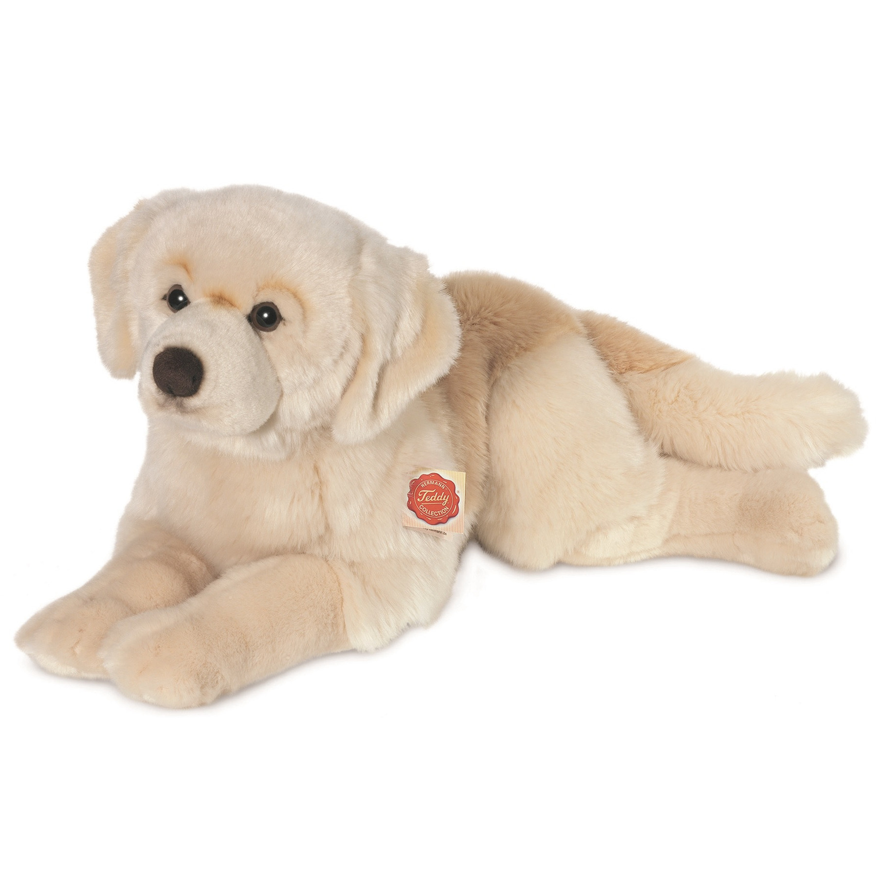 Hermann Teddy Knuffeldier hond Golden Retriever pluche premium knuffels blond 60 cm
