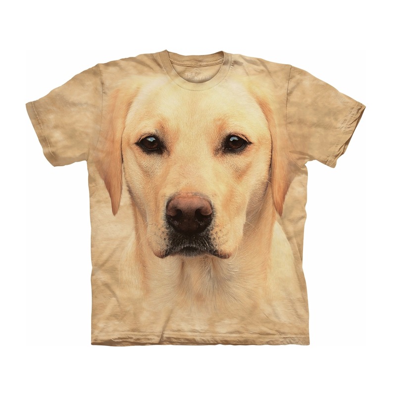 Honden dieren T-shirt blonde Labrador voor volwassenen