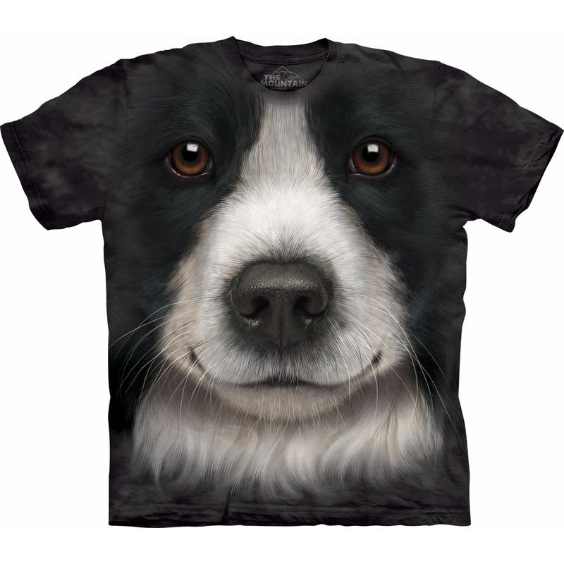 Honden dieren T-shirt Border Collie voor volwassenen