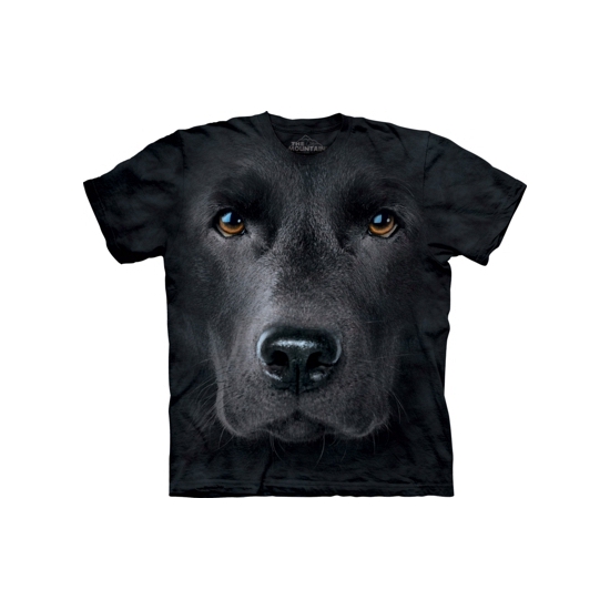 Honden dieren T-shirt zwarte Labrador voor volwassenen