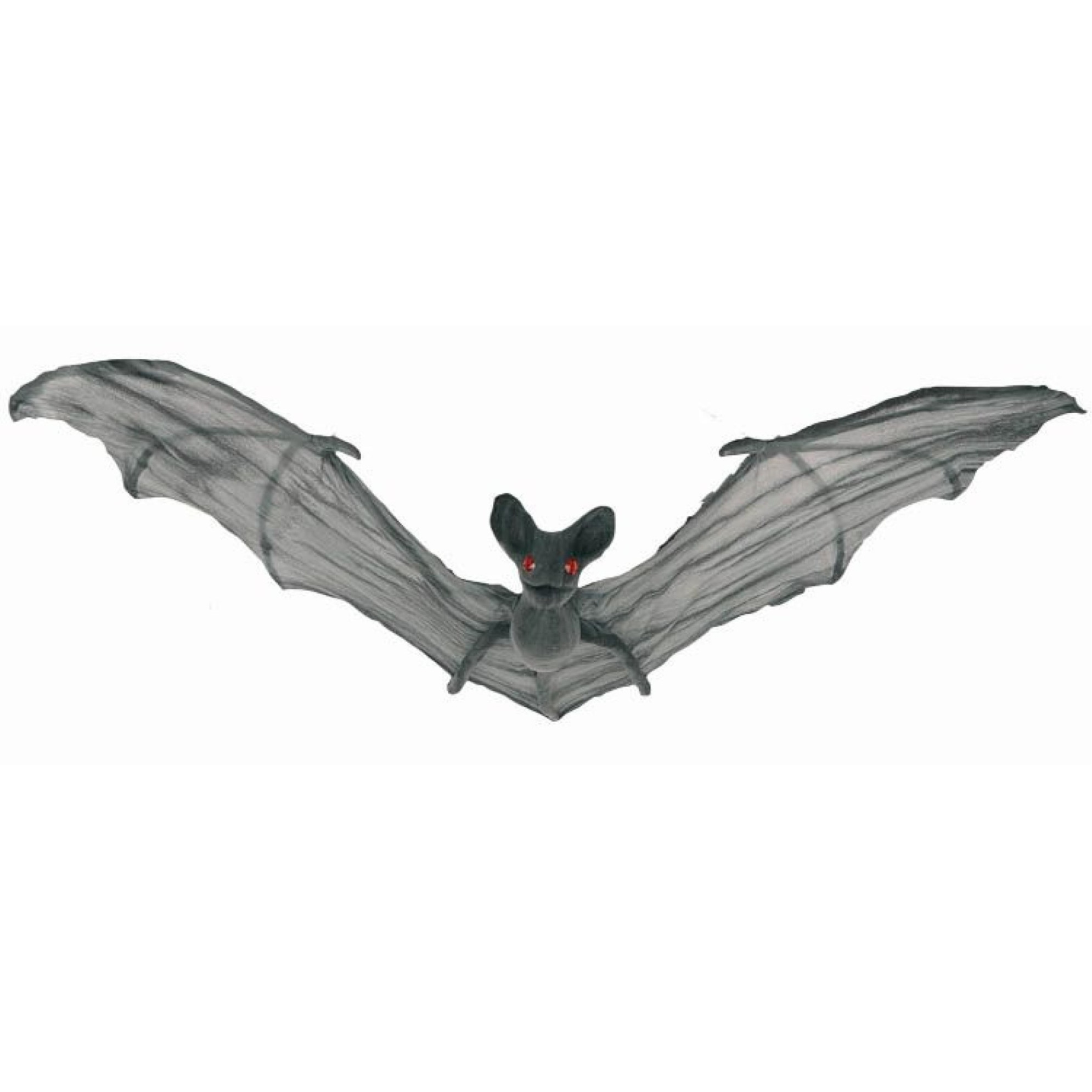Horror decoratie vleermuis grijs 50 cm - Halloween decoratie dieren