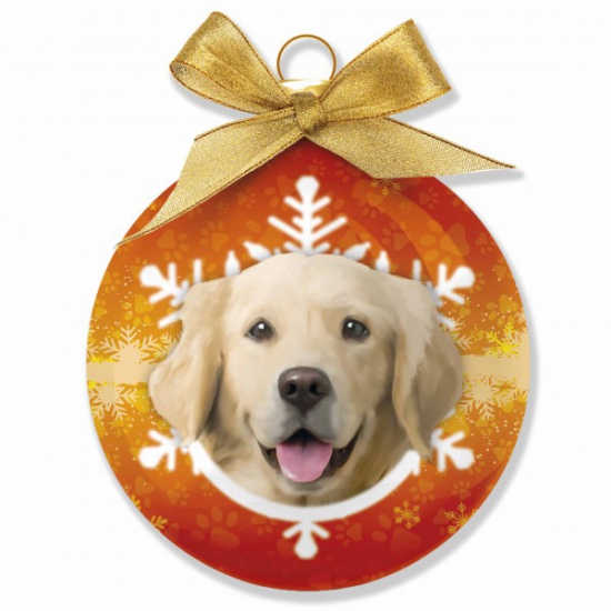 Huisdieren kerstballen Golden Retrievers honden 8 cm