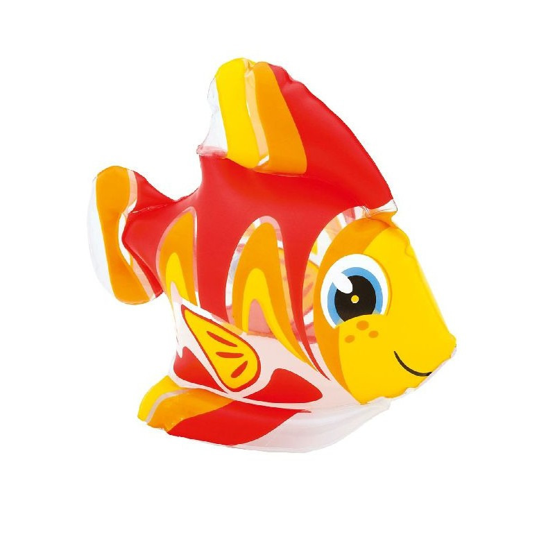 Intex opblaasbare vis - kunststof - rood/geel/oranje - 24 x 24 cm