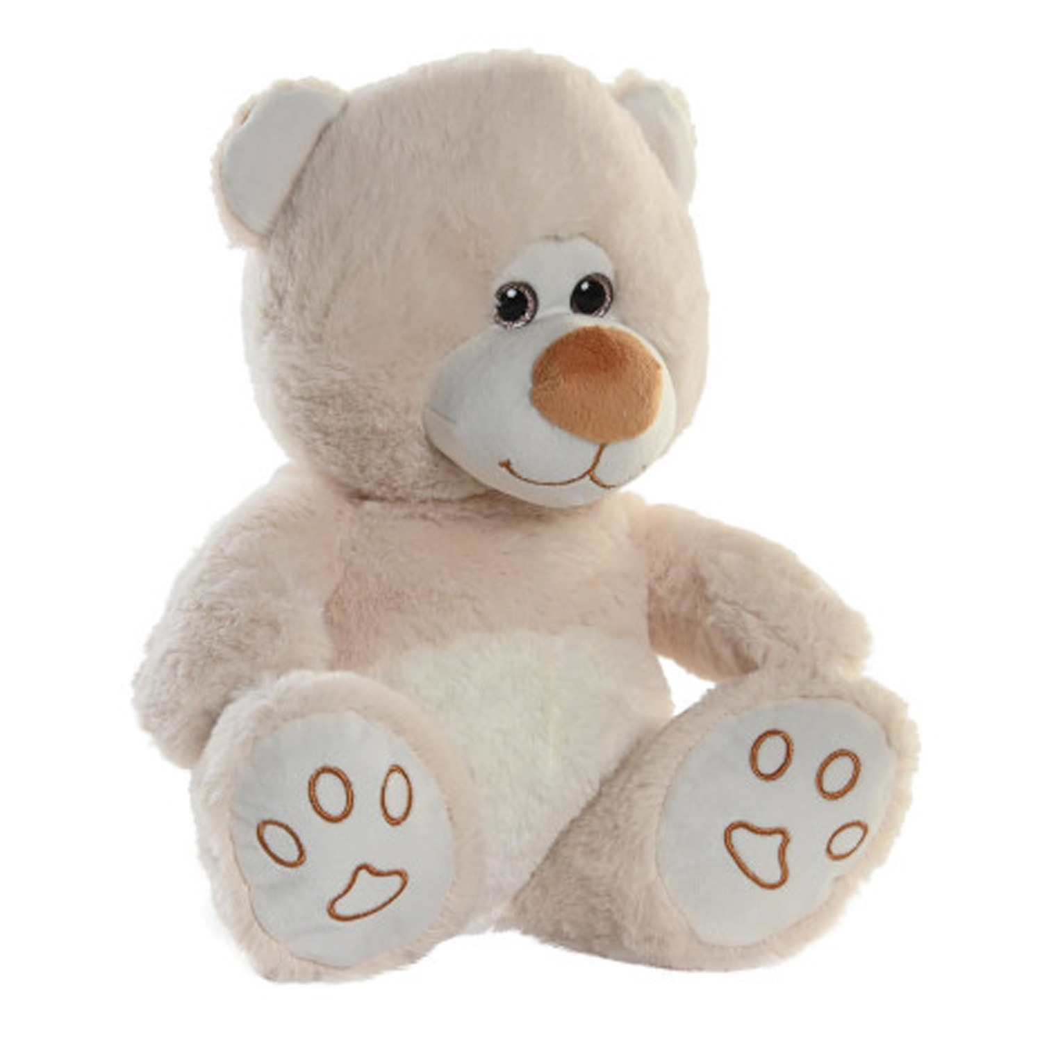 Afbeelding Items speelgoed Teddybeer knuffeldier - zachte pluche - 30 cm zittend - beige door Animals Giftshop