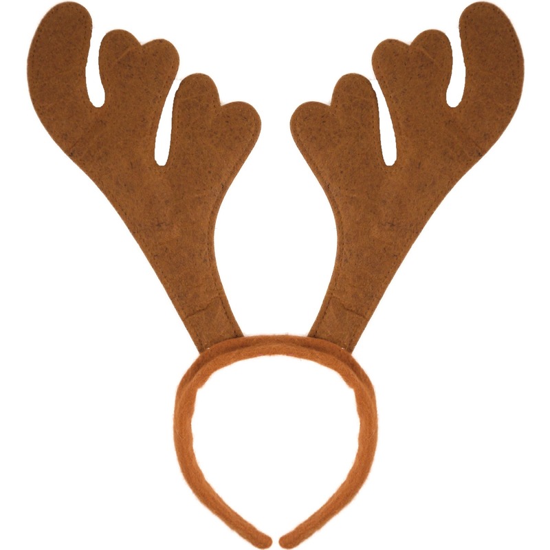 Afbeelding Kerst verkleedaccessoire bruin rendieren gewei voor volwassenen door Animals Giftshop