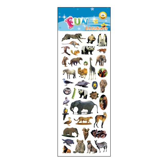 Kinder verschillende dieren stickers