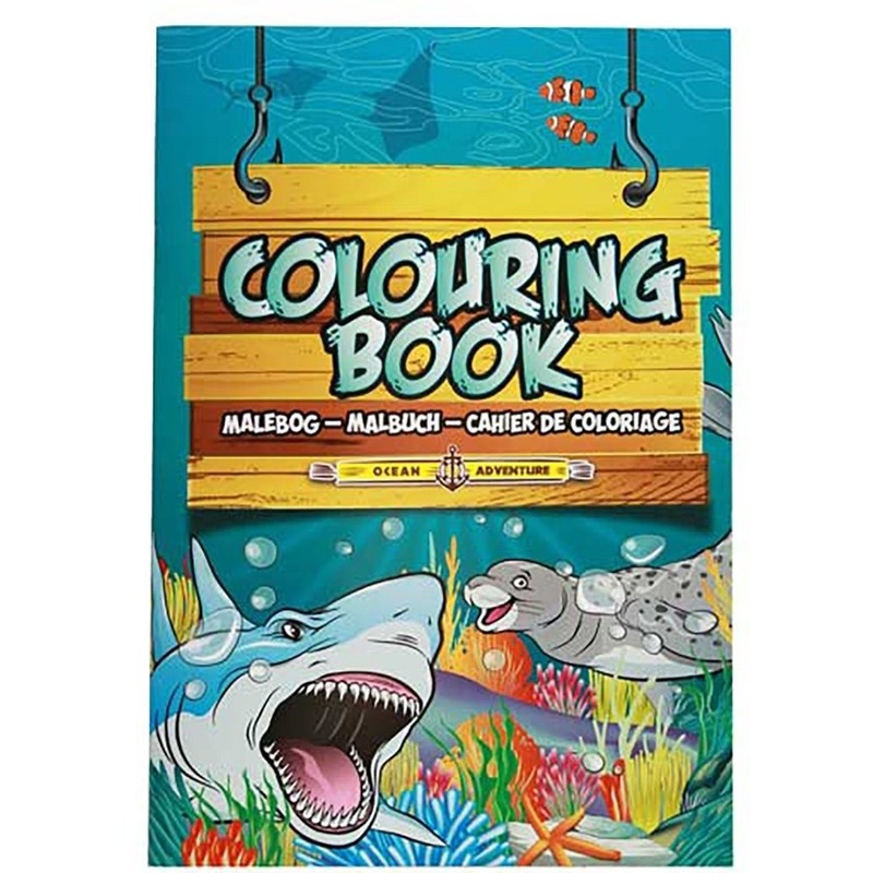 Kinderspeelgoed oceaan dieren thema kleurplaten A4 formaat kleurboeken/tekenboeken