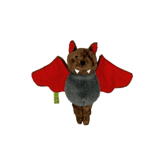 Afbeelding Knuffeldier vleermuis met rode vleugels door Animals Giftshop