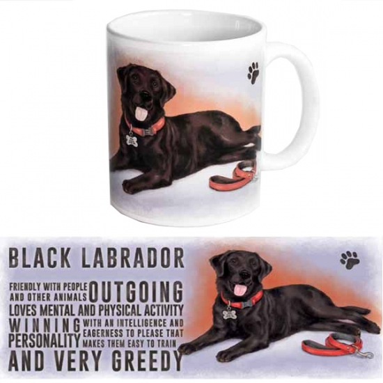 Afbeelding Koffie beker zwarte Labrador hond door Animals Giftshop
