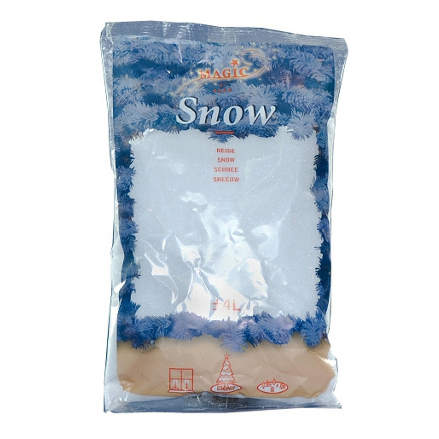 Afbeelding Kunst sneeuwvlokken/nepsneeuw 4 liter door Animals Giftshop