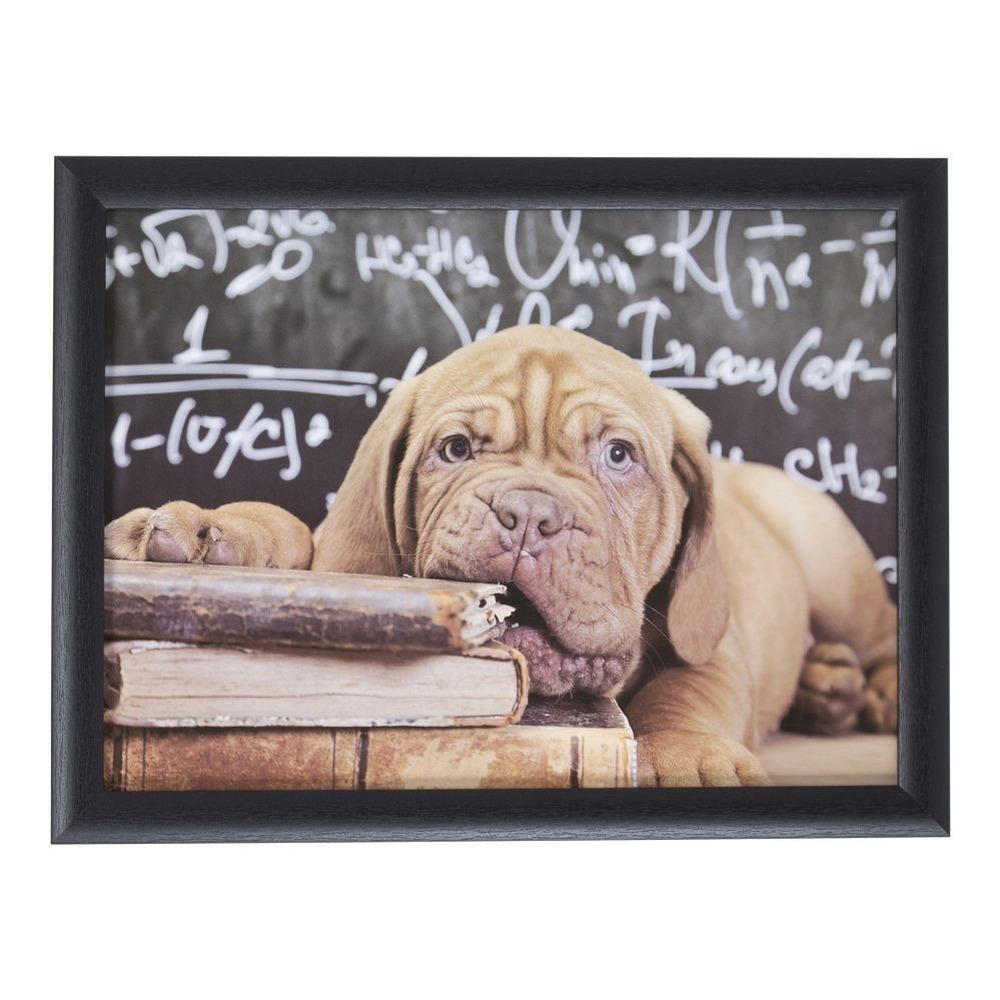 Laptray/schoottafel bordeaux/bordo hond puppy print 43 x 33 cm