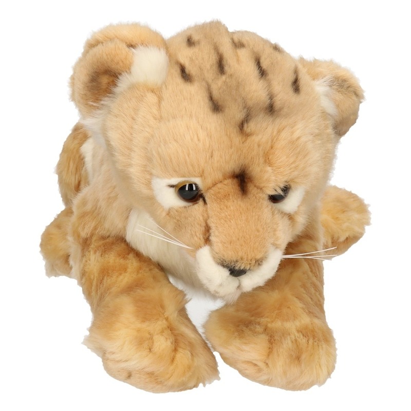 Leeuwen/leeuwinnen jongen knuffels 32 cm