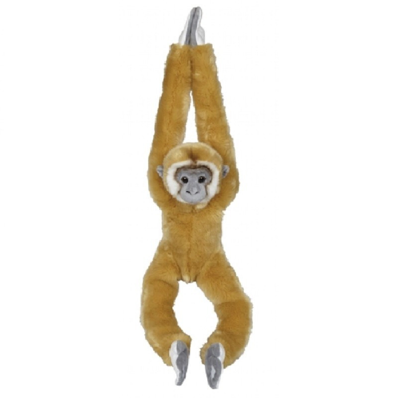 Lichtbruine hangende aap/apen knuffel 98 cm knuffeldieren