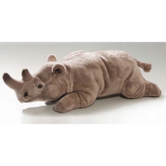 Afbeelding Liggende knuffel neushoorn 26 cm door Animals Giftshop
