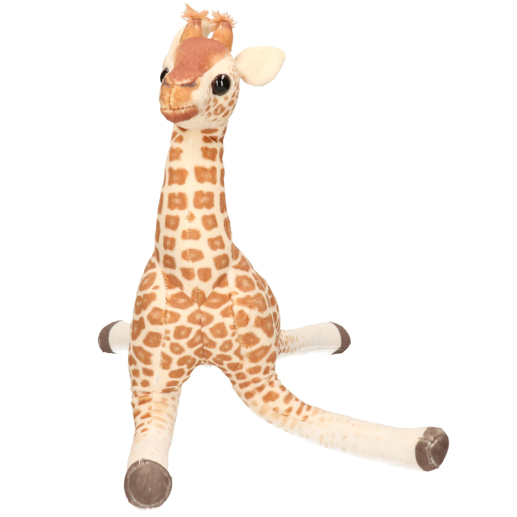 Living Earth serie Pluche knuffel dieren Baby Giraffe van 43 cm
