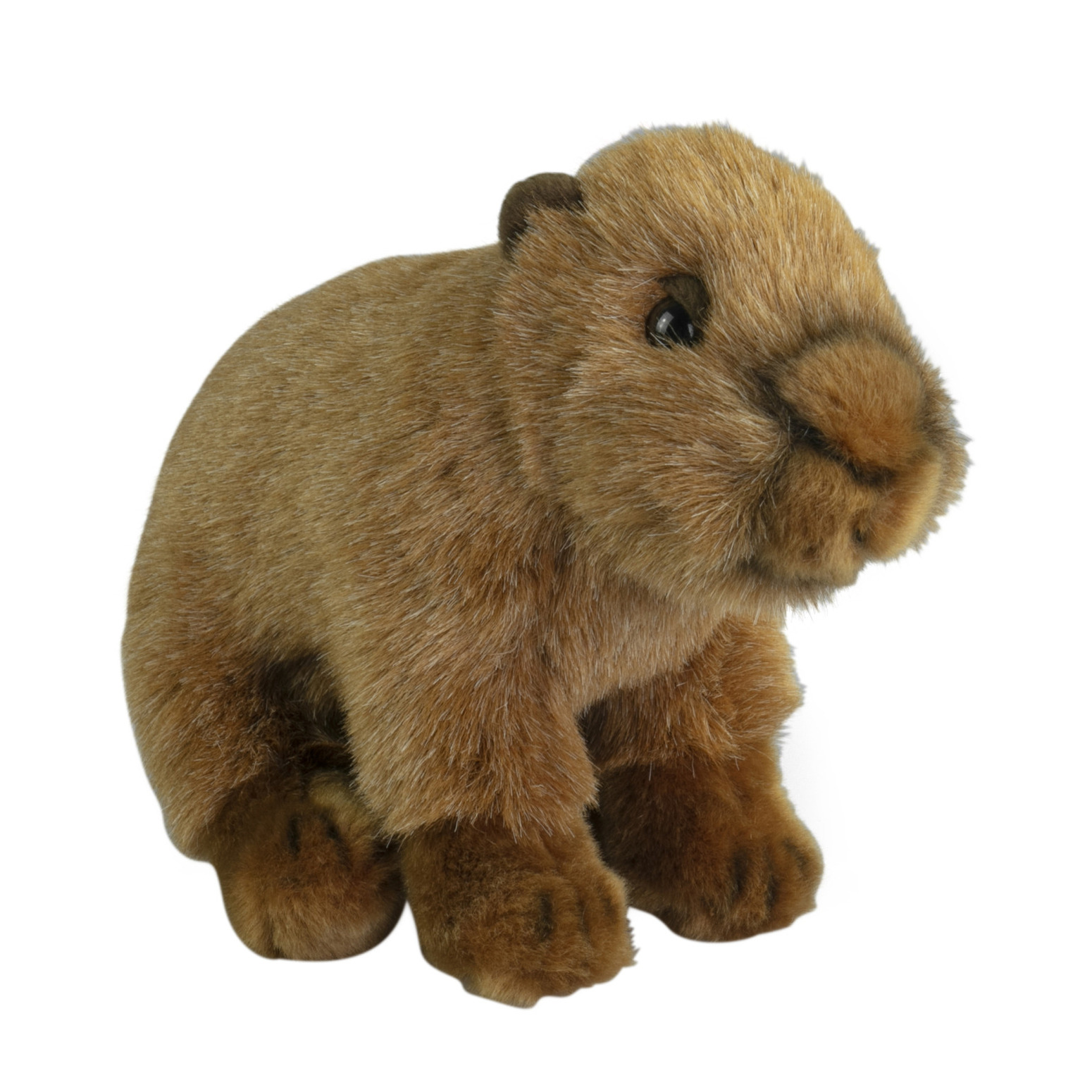 Nature Planet Knuffeldier Capybara pluche stof premium knuffels bruin 18 cm