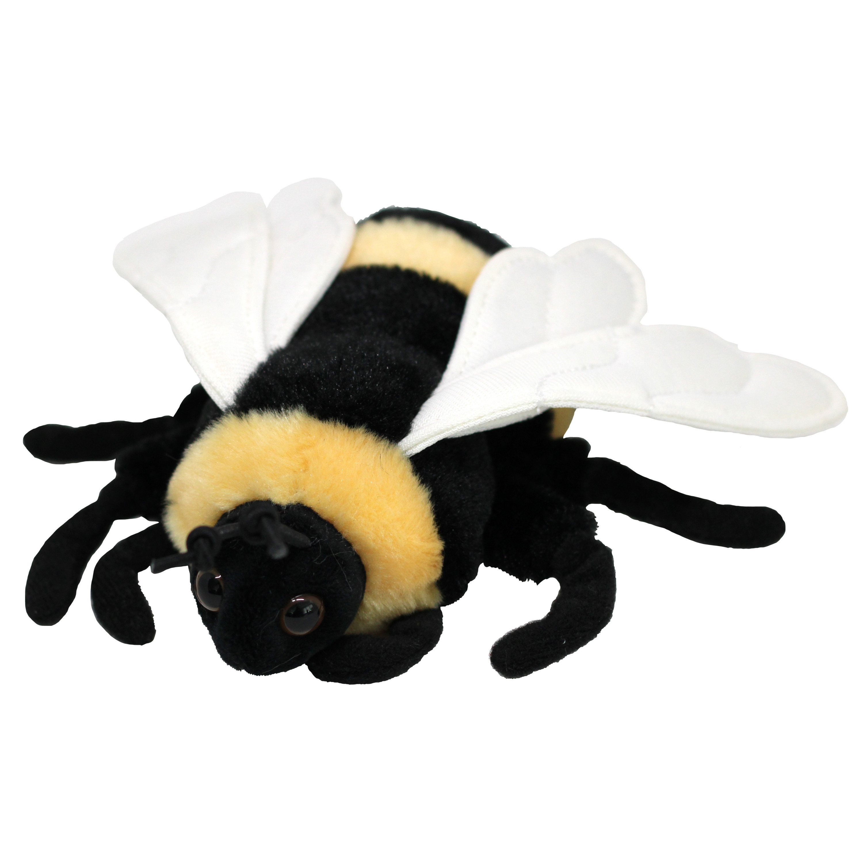 Nature Planet Knuffeldier Honingbij bijen pluche stof premium knuffels geel zwart 15 cm