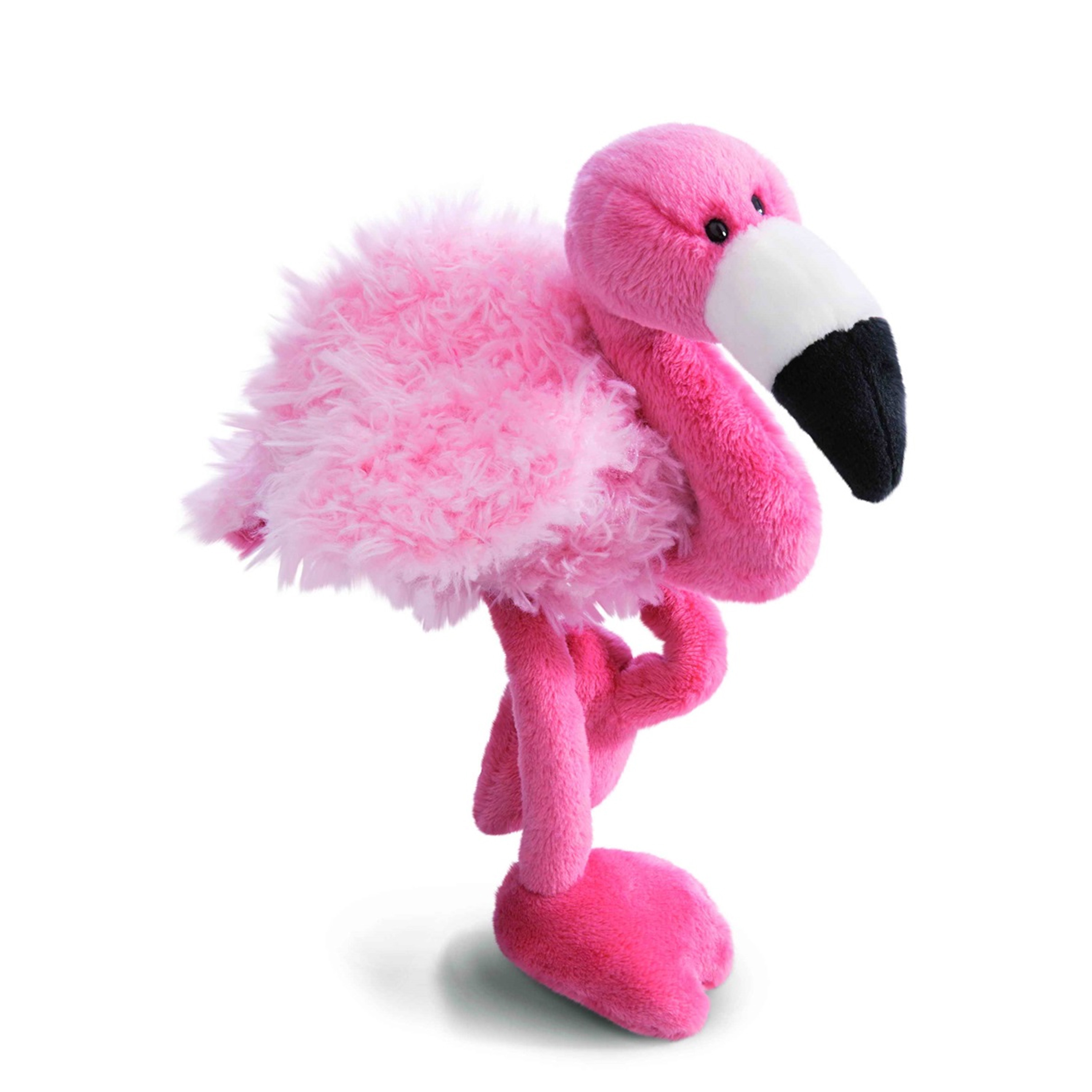 Nici flamingo pluche knuffel - roze - 25 cm