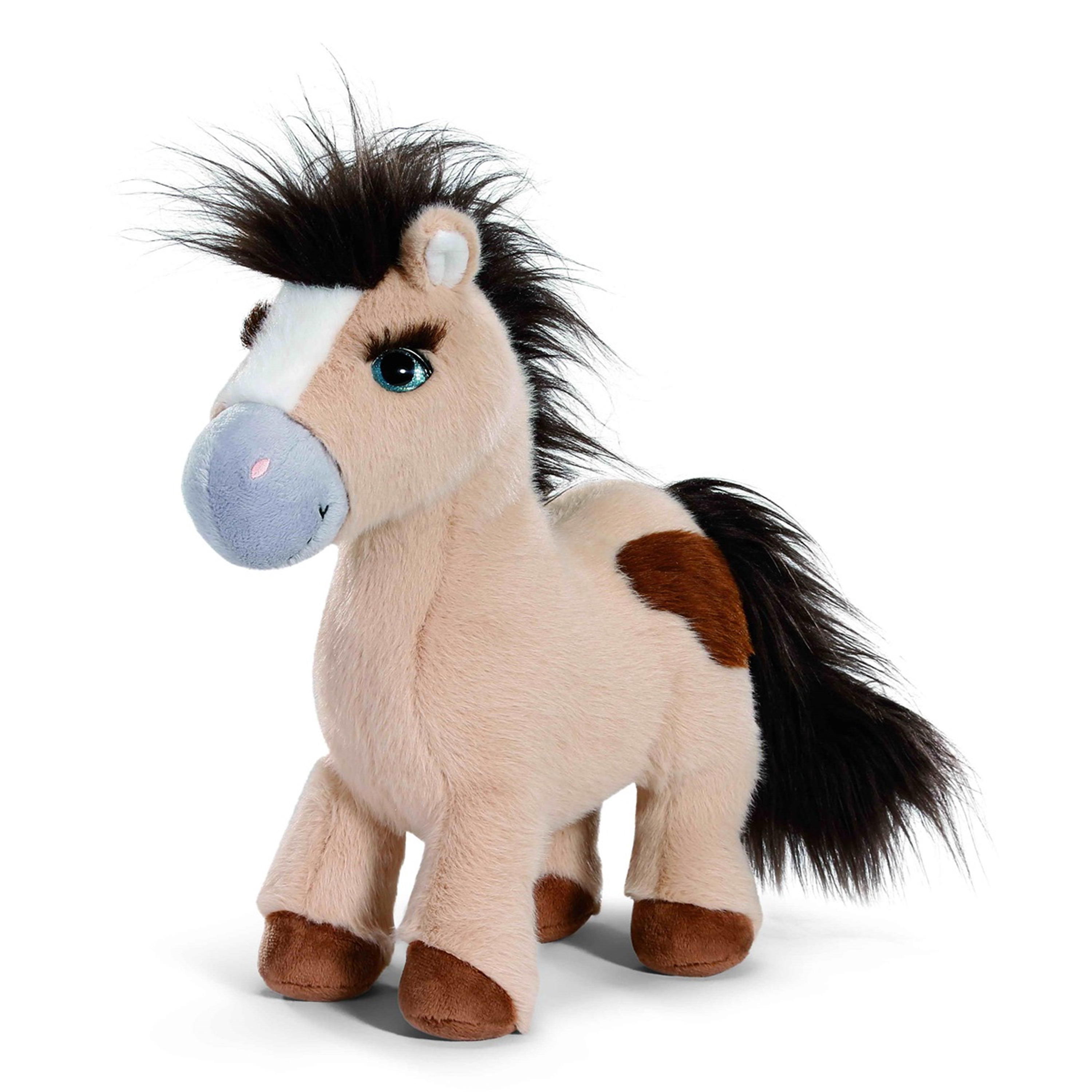 Nici Mystery Hearts Pony/paard Loretta pluche knuffel - beige - 35 cm