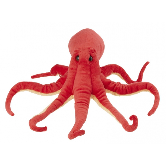 Octopus knuffels rood 32 cm