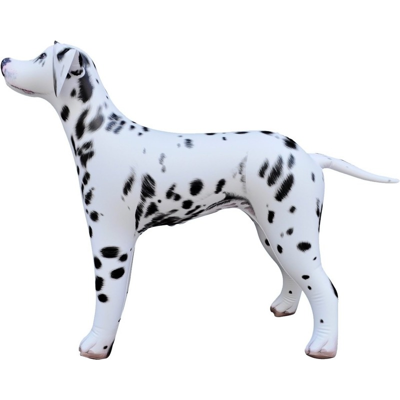 Opblaas Dalmatier hond dieren 75 cm realistische print