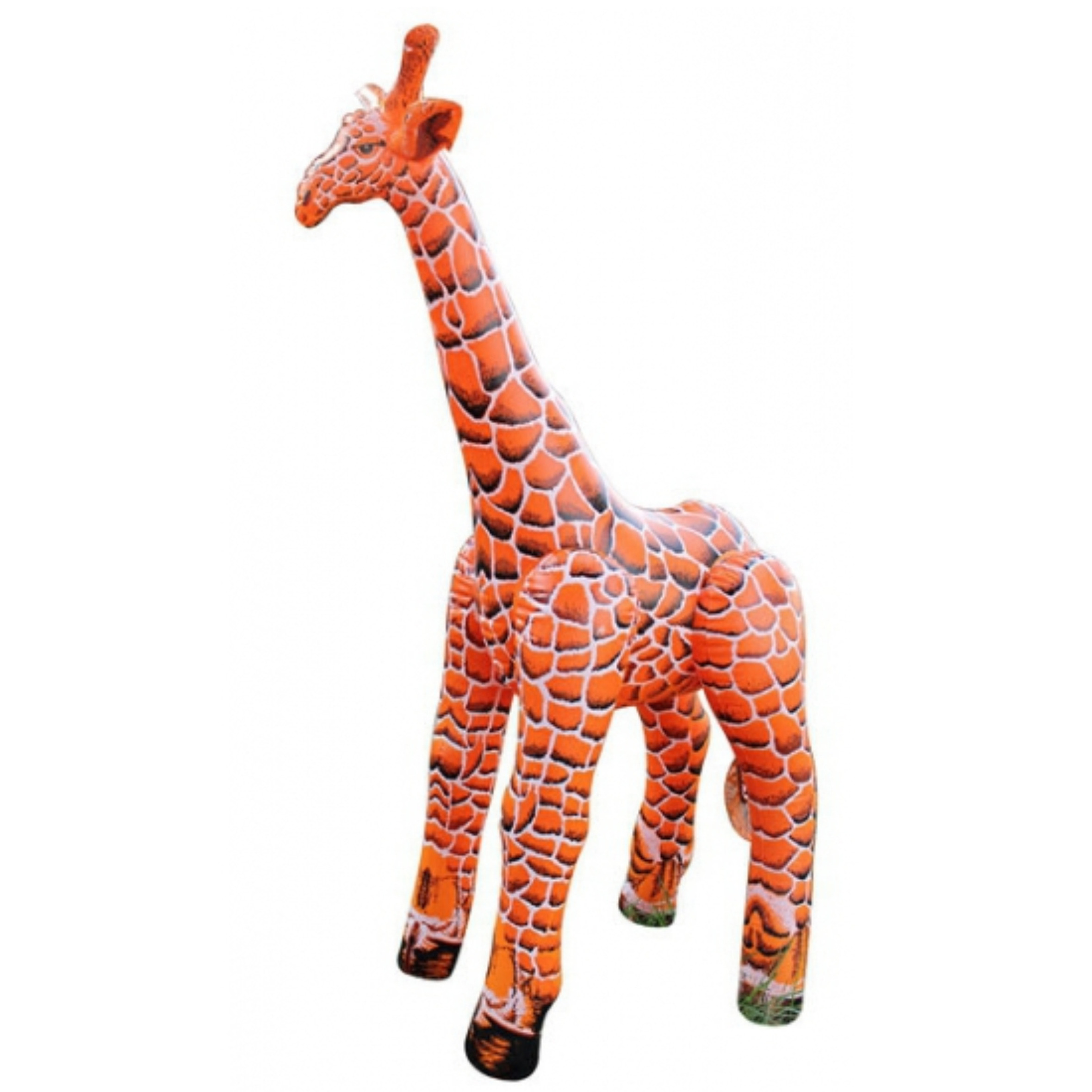 Opblaas giraffe oranje 152 cm