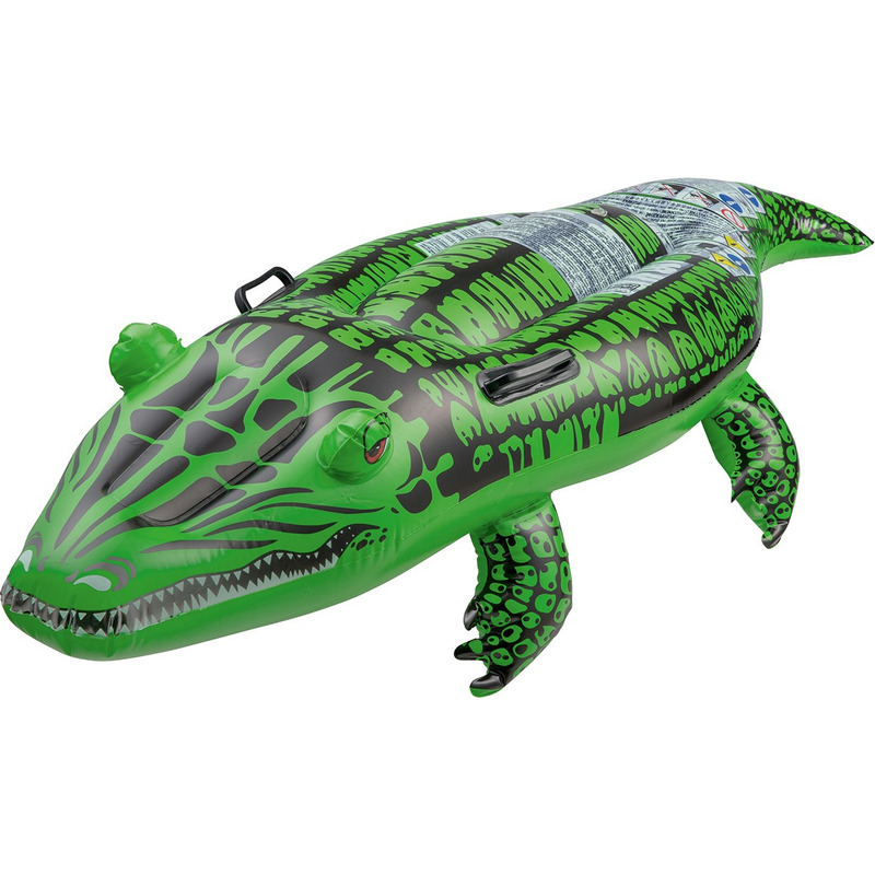 Opblaas krokodil 145 cm groen