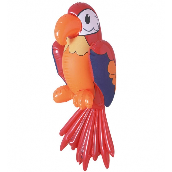 Opblaas papegaai 60 cm