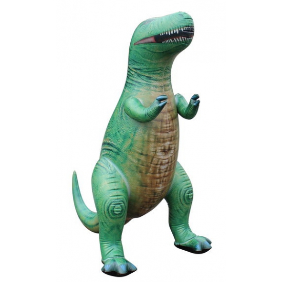 Opblaas T-Rex dino groen 94 cm