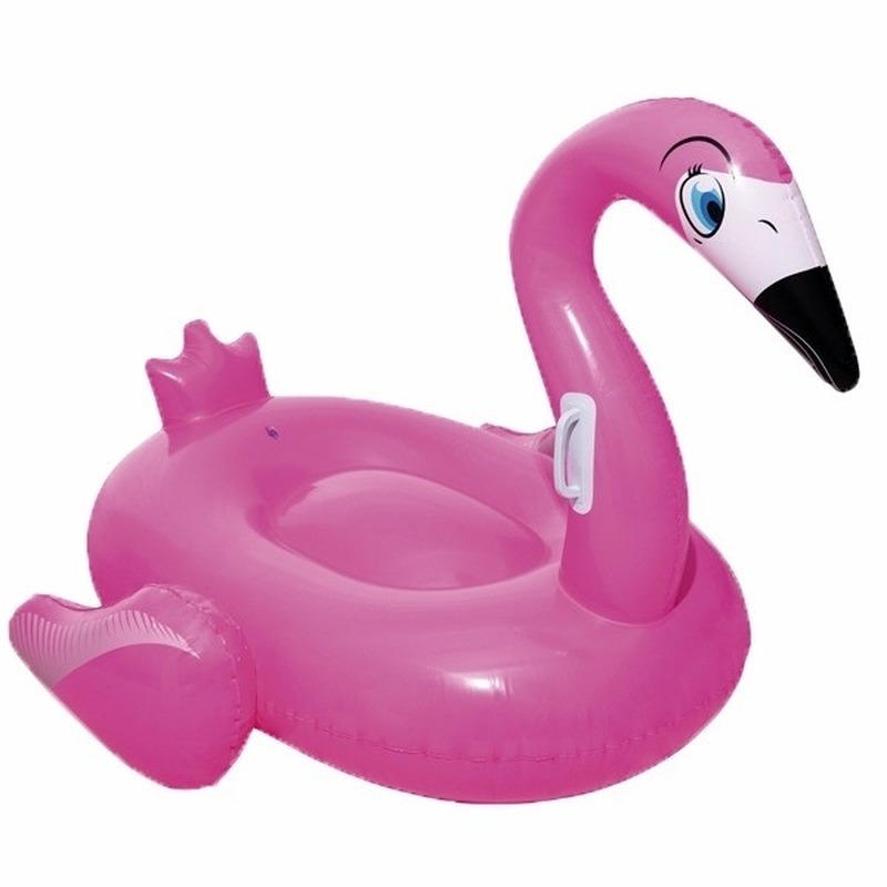 Opblaasbare ride-on flamingo voor kids145x121cm