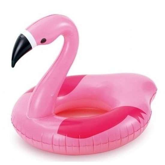 Opblaasdier flamingo zwemband/zwemring 104 cm waterspeelgoed