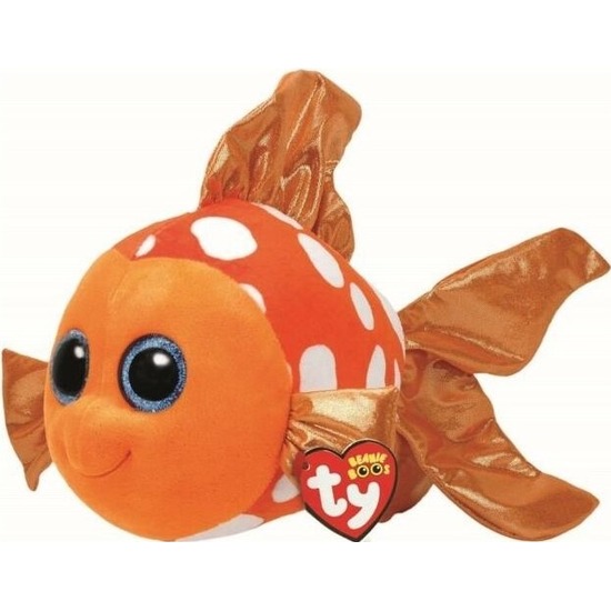 Oranje Ty Beanie clownvissen knuffels sami 24 cm knuffeldieren