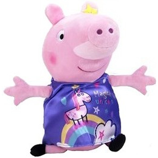 Peppa Pig big knuffels in paars pakje 28 cm knuffeldieren