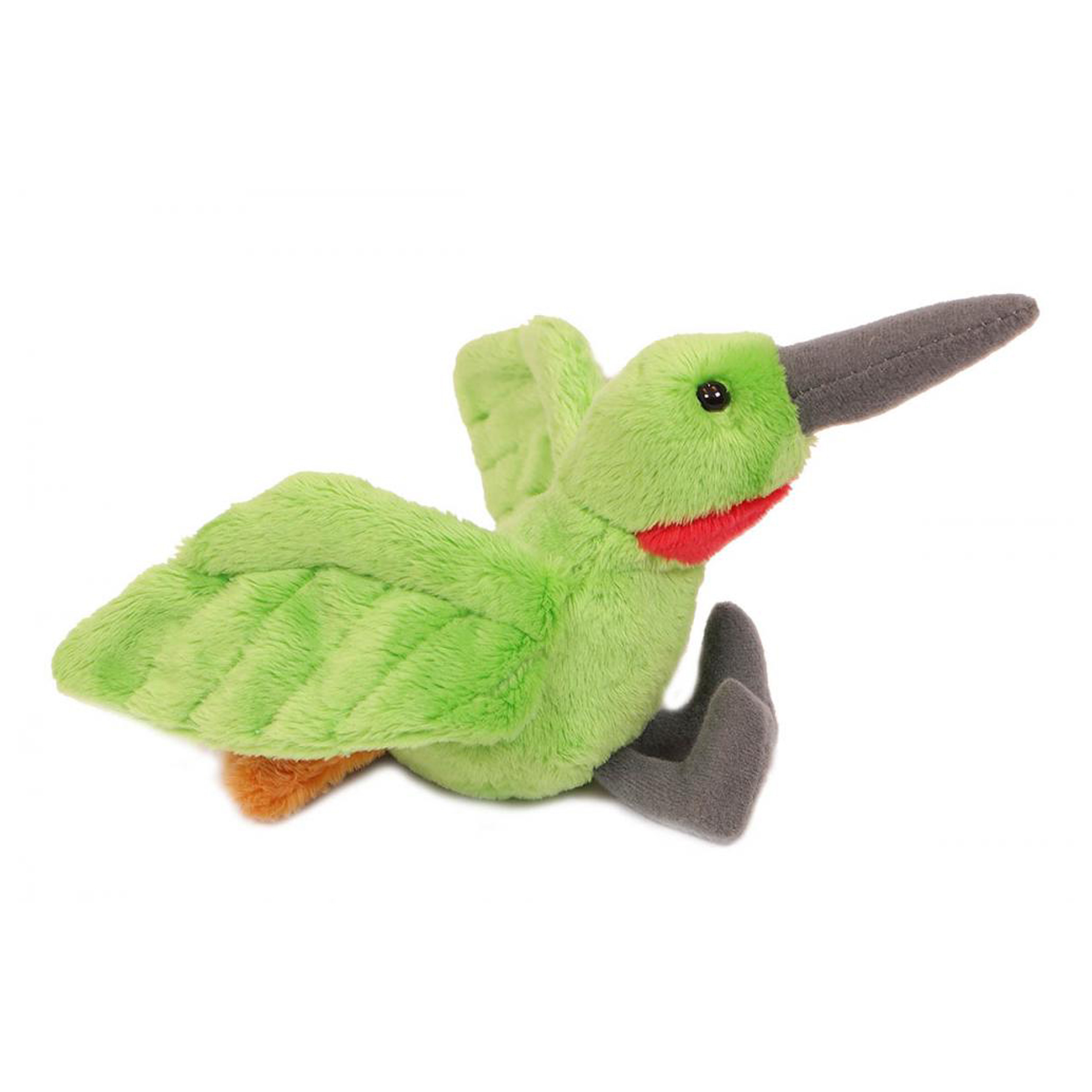 Pia Toys Knuffeldier Kolibri vogel zachte pluche stof lichtgroen kwaliteit knuffels 10 cm