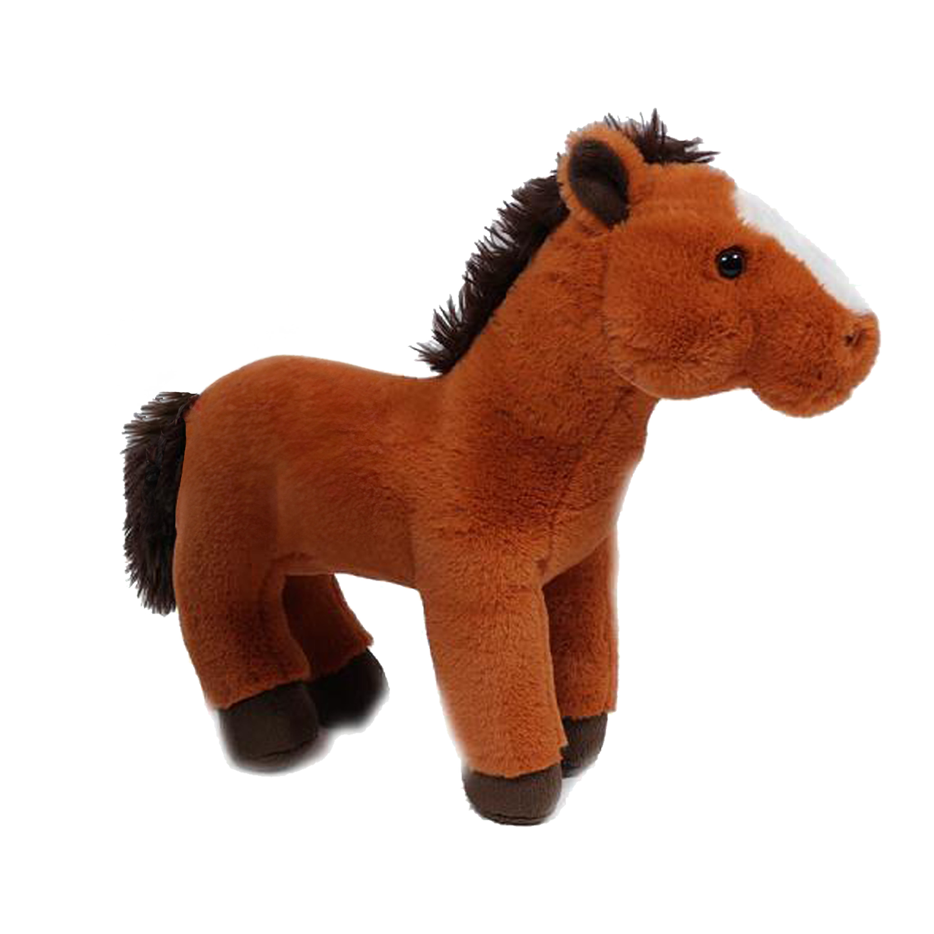 Pia Toys Knuffeldier Paard pluche stof premium kwaliteit knuffels lichtbruin 30 cm
