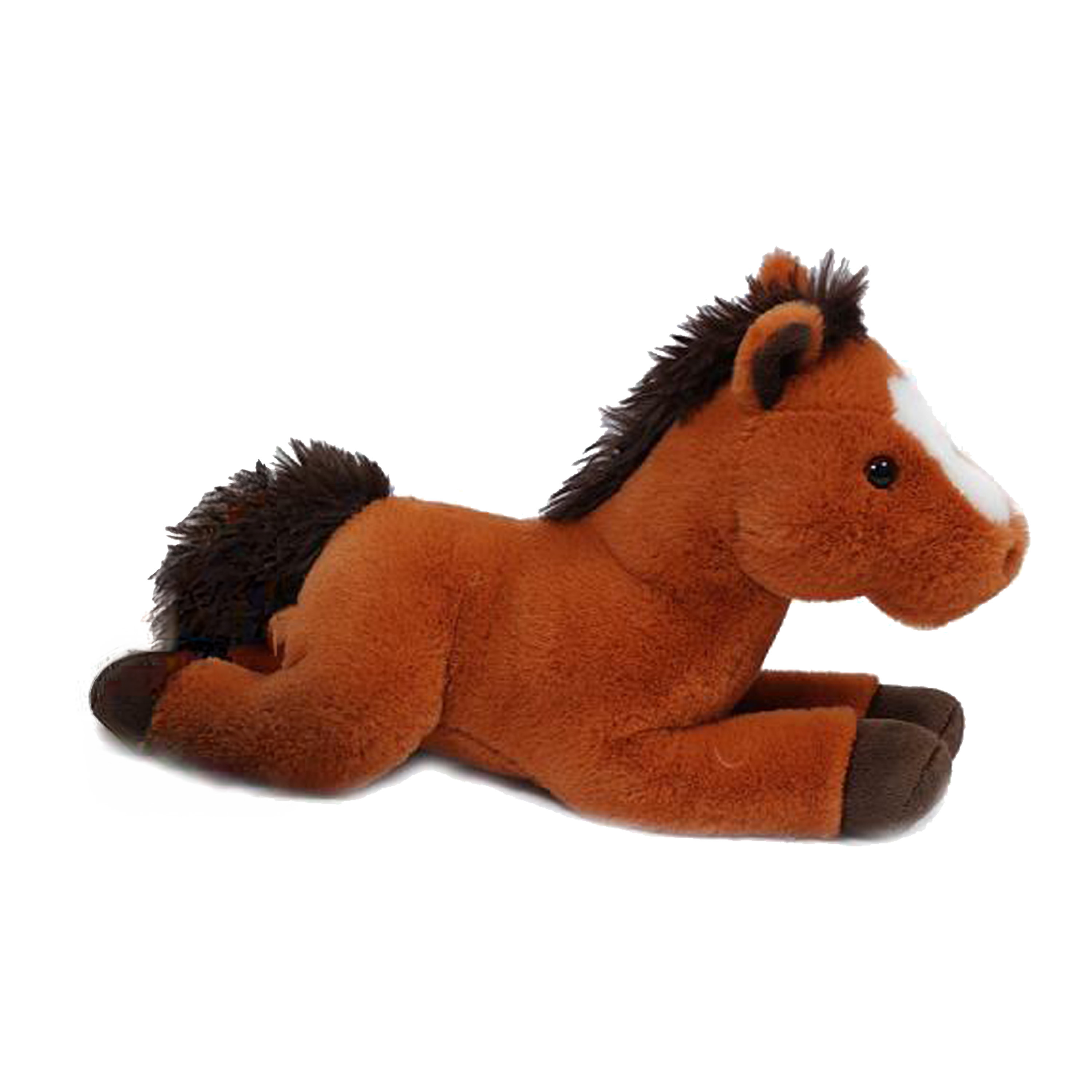 Pia Toys Knuffeldier Paard pluche stof premium kwaliteit knuffels lichtbruin 35 cm