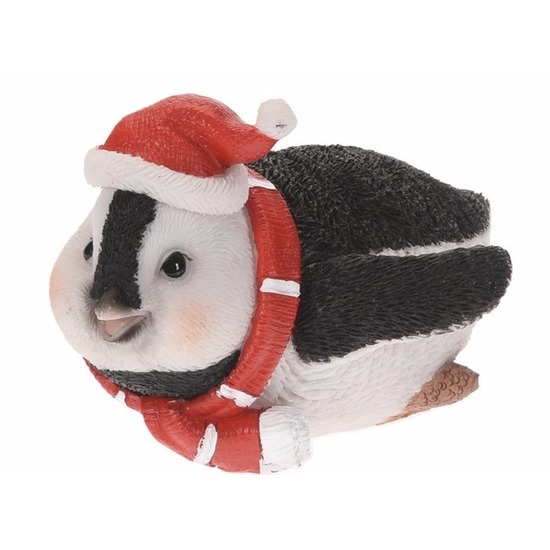 Pinguin kerstbeeldje 10 cm type 4