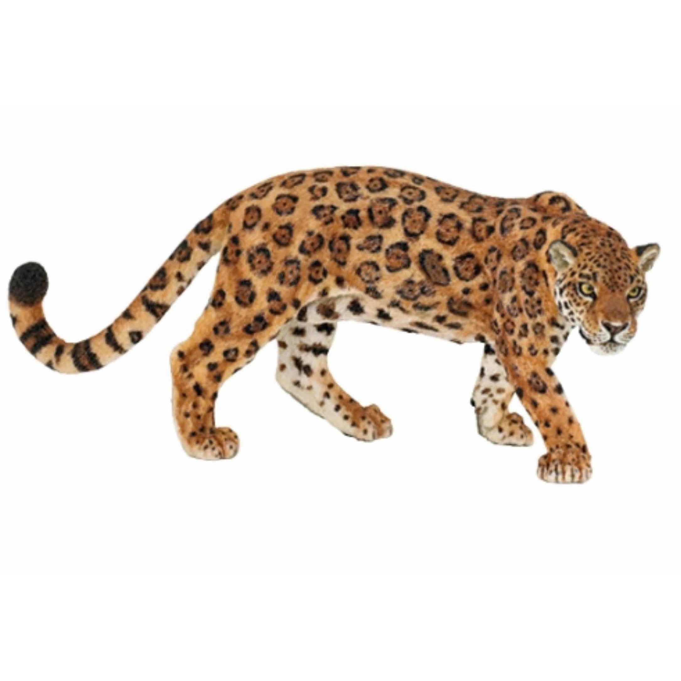 Plastic jaguar speeldiertje 11 cm