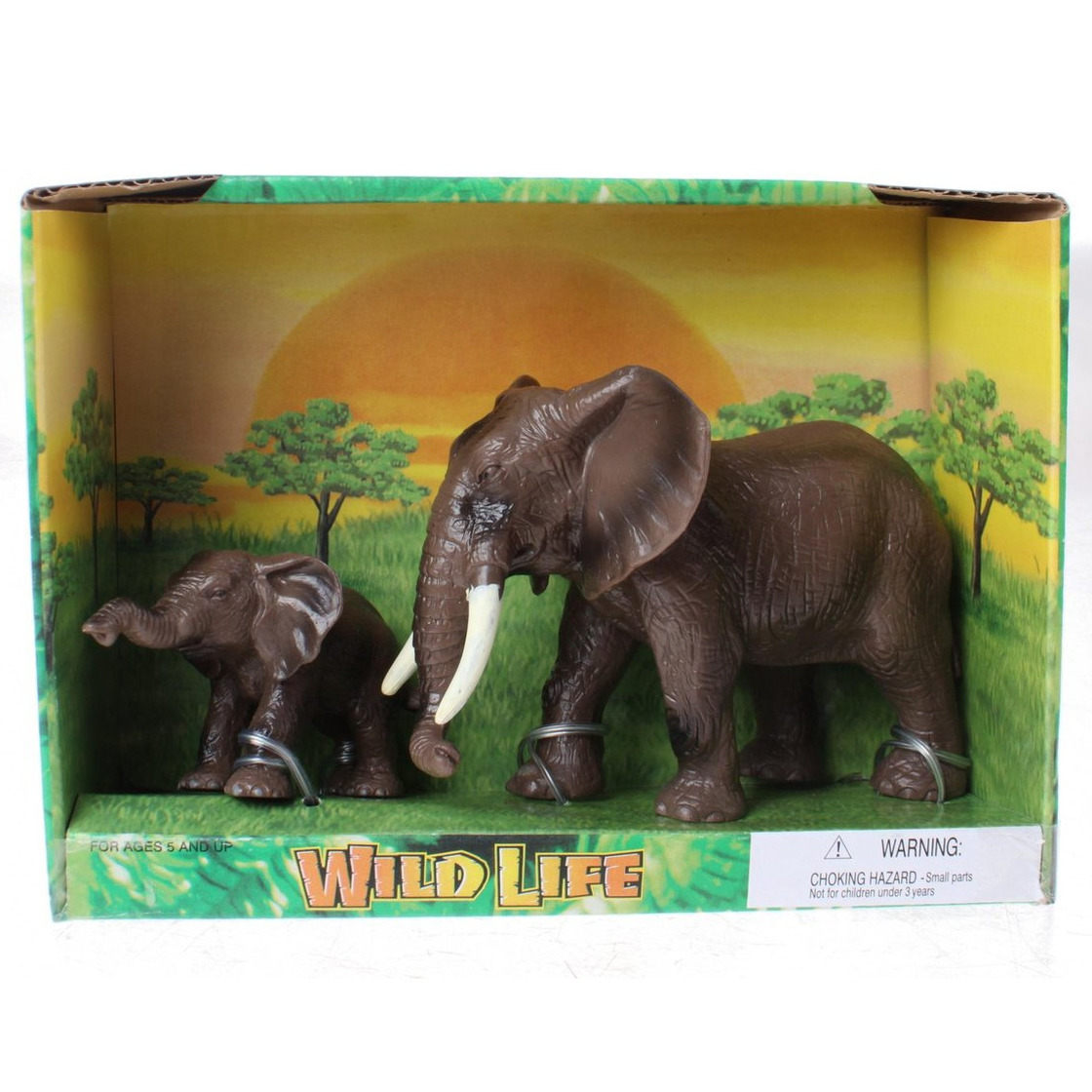 Plastic olifant met kalf speelgoed voor kinderen