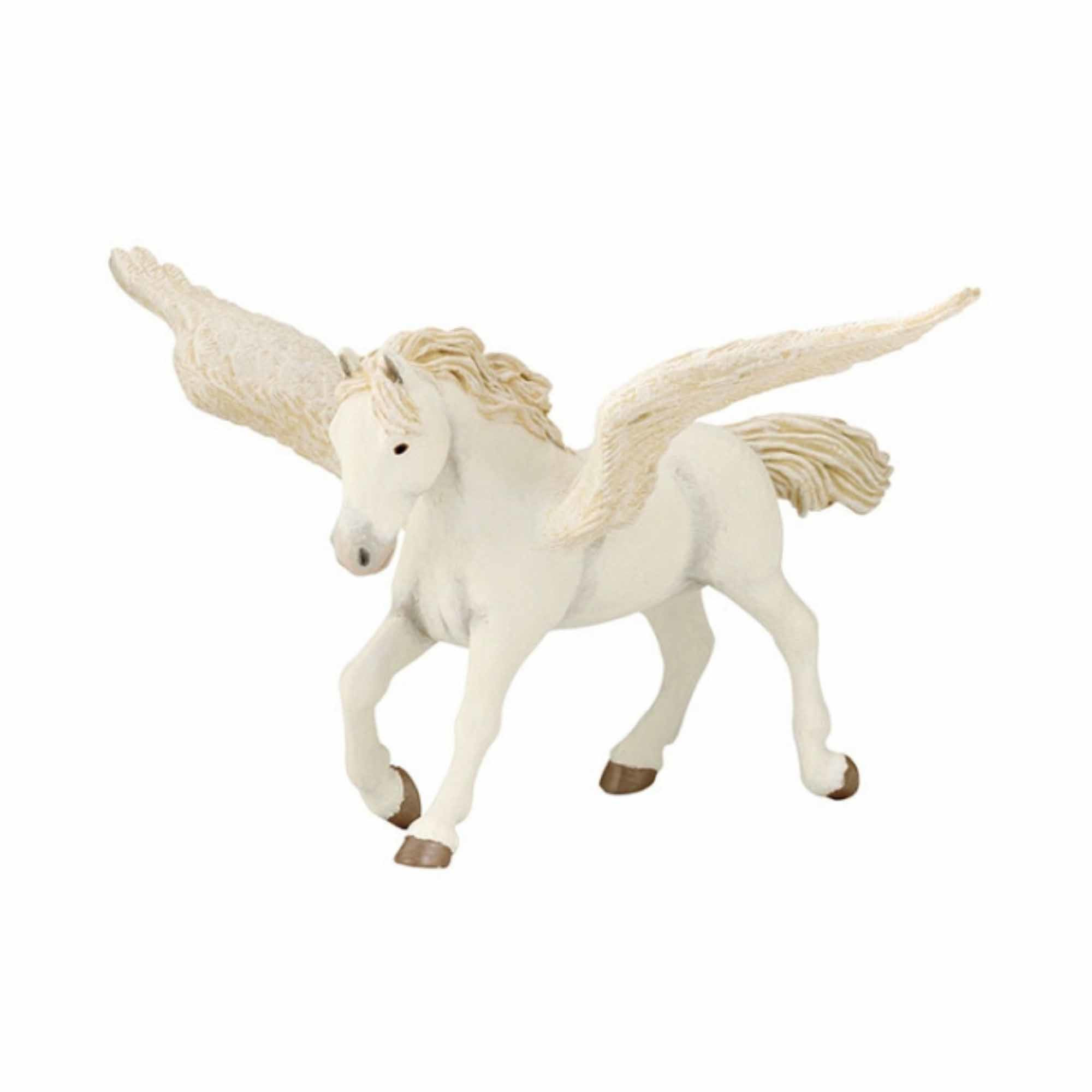Plastic speelfiguur pegasus paard met vleugels 16,5 cm