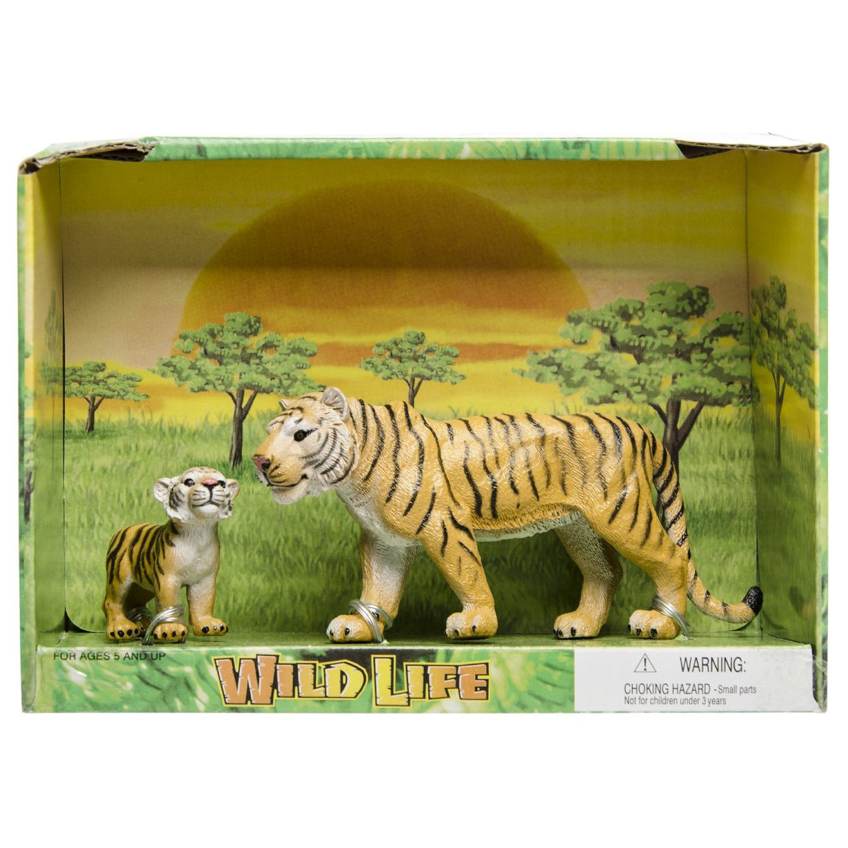 Plastic tijger met welp speelgoed voor kinderen
