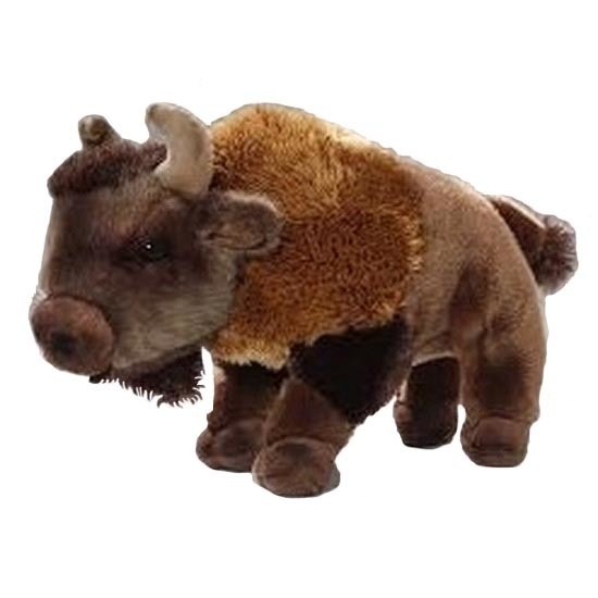 Pluche bizons knuffels 28 cm