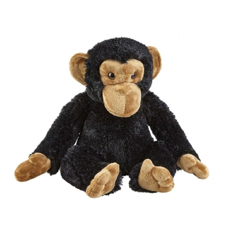 Pluche chimpansee aap-aapje zwart knuffel 30 cm knuffeldieren